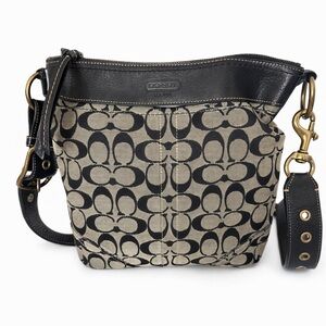 Coach Black Signature Shoulder or crossbody